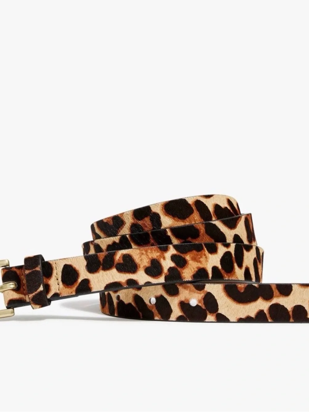 NWOT J.Crew calf hair leopard belt - Picture 3 of 4